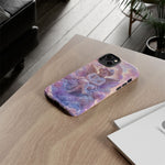 Cherub Cloud Throne Phone Case, Pastel Marble 3D Render Cover