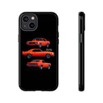 1969 Camaro SS Orange Triple View Muscle Car Tough Phone Case