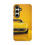 Yellow Corvette Phone Case, C3 Stingray Classic Sports Cover, Gift