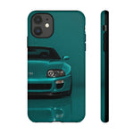 Teal Supra Phone Case, MK4 90s JDM Legend Tough Protective Cover for Men