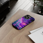 Neon Dolphin Ocean Vaporwave Art Tough Phone Case