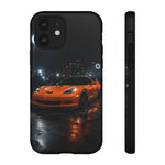 Orange C6 Neon Car Meet Tough Phone Case