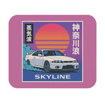 Skyline R33 GTR Mouse Pad JDM Vaporwave Retro Japanese Car Desk Mat