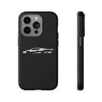 White C8 Phone Case for Chevy Fans, Tough Protective Cover