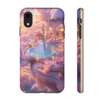 Floating Pool Deck Phone Case, Pastel Cloud 3D Render Cover