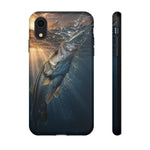 Snook Fishing Phone Case, Sunset Strike Cover for Inshore Anglers