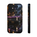 67 GTO Phone Case Purple, Rainy City Night Muscle Car Tough Cover