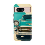1957 Bel Air Turquoise Retro Tough Phone Case Classic Car Art Cover
