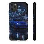 Skyline GT-R R34 Bayside Blue Tokyo Night Art Tough Phone Case