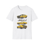Yellow 1969 Mach 1 T-Shirt | Classic Muscle Car Illustration