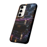 67 GTO Phone Case Purple, Rainy City Night Muscle Car Tough Cover