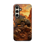 Land Cruiser FJ40 Classic 4x4 Red Rock Canyon Art Tough Phone Case