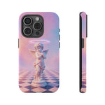 Praying Cherub Statue halo Vaporwave Aesthetic phone case