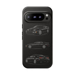Black 300ZX Sports Car Tough Phone Case - Multi View