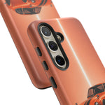 Orange 240Z Phone Case, Classic JDM Sports Car Racing Stripe Cover
