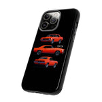 1969 Camaro SS Orange Triple View Muscle Car Tough Phone Case
