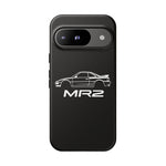 MR2 White Side Silhouette JDM Tough Phone Case Cover Gift