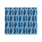 1967 Camaro SS Marina Blue Throw Blanket Classic Muscle Car Gift