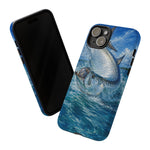 Tarpon Jump Phone Case, Fly Fishing Flats Tough Cover for Anglers