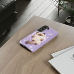 Ragdoll Sleepy Blue Eyes Kawaii Cat Art Tough Phone Case
