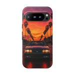 Fox Body Mustang Sunset Tough Phone Case - Palm Boulevard Poster