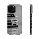 Silver Skyline Phone Case, R34 GTR 90s JDM Legend Tough Cover for Men Gift