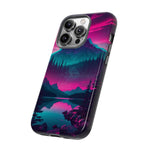 2 Rounds Canada Retina Artwork Vaporwave Phone Case – Landscape Aesthetic