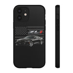 Black ZL1 Camaro Phone Case Muscle Car Tough Cover Gift Art