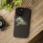 Snook Fishing Phone Case, Saltwater Portrait Black Cover, Gift