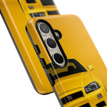 Yellow Skyline Phone Case, R34 GTR 90s JDM Legend Tough Cover for Men Gift