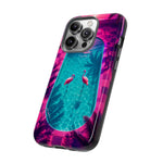 Neon Flamingo Pool Vaporwave Art Tough Phone Case