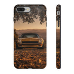 240Z Phone Case, Gold Classic JDM Sports Car Golden Hour Dusk Cover