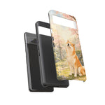 Akita under Cherry Blossoms Dog Breed Phone Case