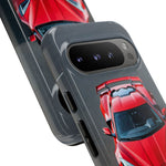 Red C8 Z06 Track Wing Tough Phone Case Cover Gift Art