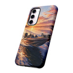 Sunset Bass Fishing Boat phone case | Tough Cover