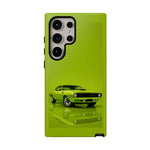 Green Cuda Muscle Car phone case for Gear Heads