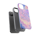 You Are Enough phone case | pastel cloud affirmation protective case