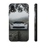 C7 Z06 Corvette Phone Case, White Foggy Country Road Cover