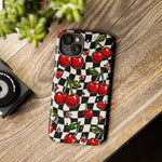 Cherry Checkerboard Classic Art Tough Phone Case