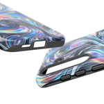 Chrome Metallic Swirl  Art Tough Phone Case