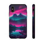 2 Rounds Canada Retina Artwork Vaporwave Phone Case – Landscape Aesthetic