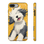 Sheepdog Hair Flip Phone Case Funny Dog Lover Gift