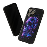 Holographic Skull Phone Case, Shattered Glass Iridescent Cover