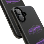 MK4 Supra Phone Case Purple, Three-View Vector Cover