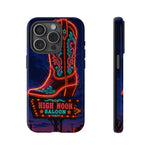 Neon Cowboy Boot phone case | High Noon Saloon design