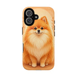 Pomeranian Tiny Fox Fluffy Art Tough Phone Case