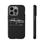 Vintage Galaxie 500 Phone Case | Classic Car Illustration, Black