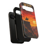 Western Sunset Cowboy Phone Case | Rugged Protective Cover