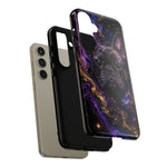 French Bulldog Galaxy Marble Art Tough Phone Case