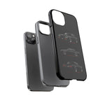 Black GNX Phone Case, Three-View Muscle Car Vector Tough Cover